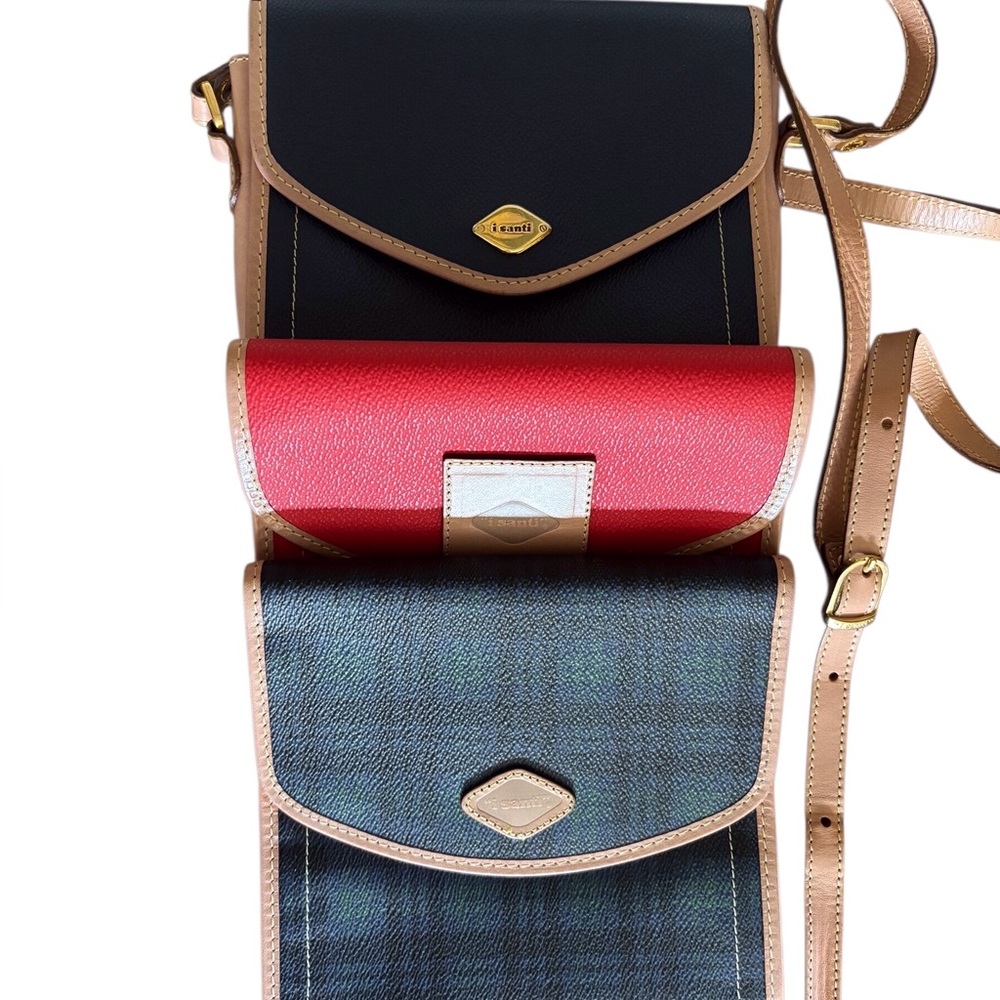Isanti Milano 3 in 1 Crossbody Italian Leather Bag